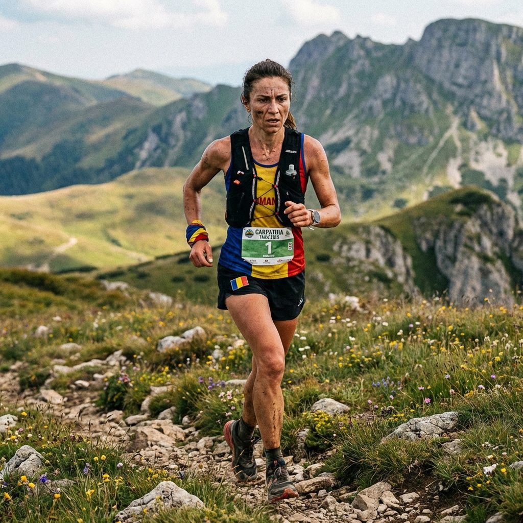 Denisa Dragomir, Romanian trail runner at the WMTRC 2023