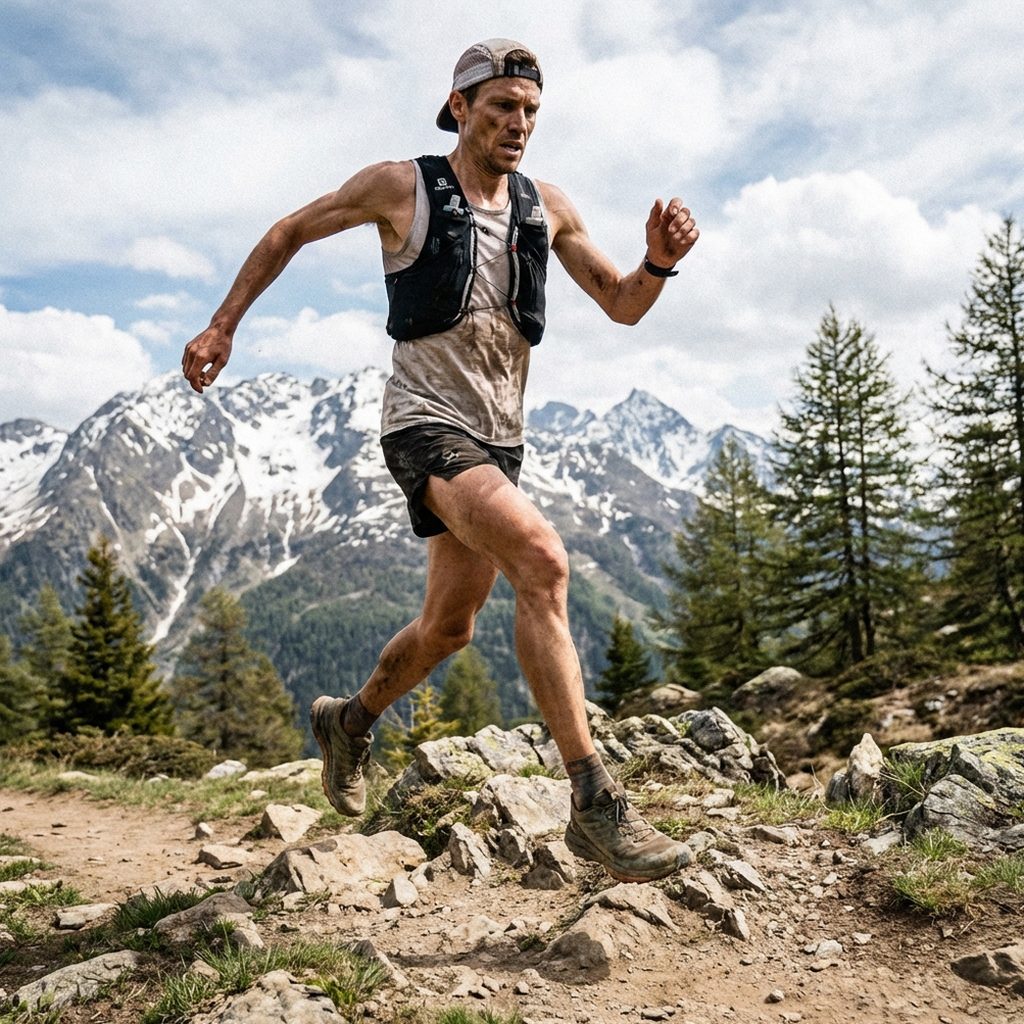 Jim Walmsley, American ultra trail runner at the WMTRC 2023