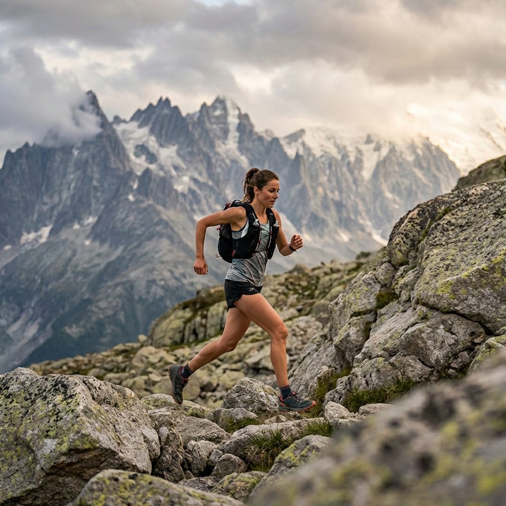 Michaela Pilat, Austrian trail runner at the WMTRC 2023 in Innsbruck
