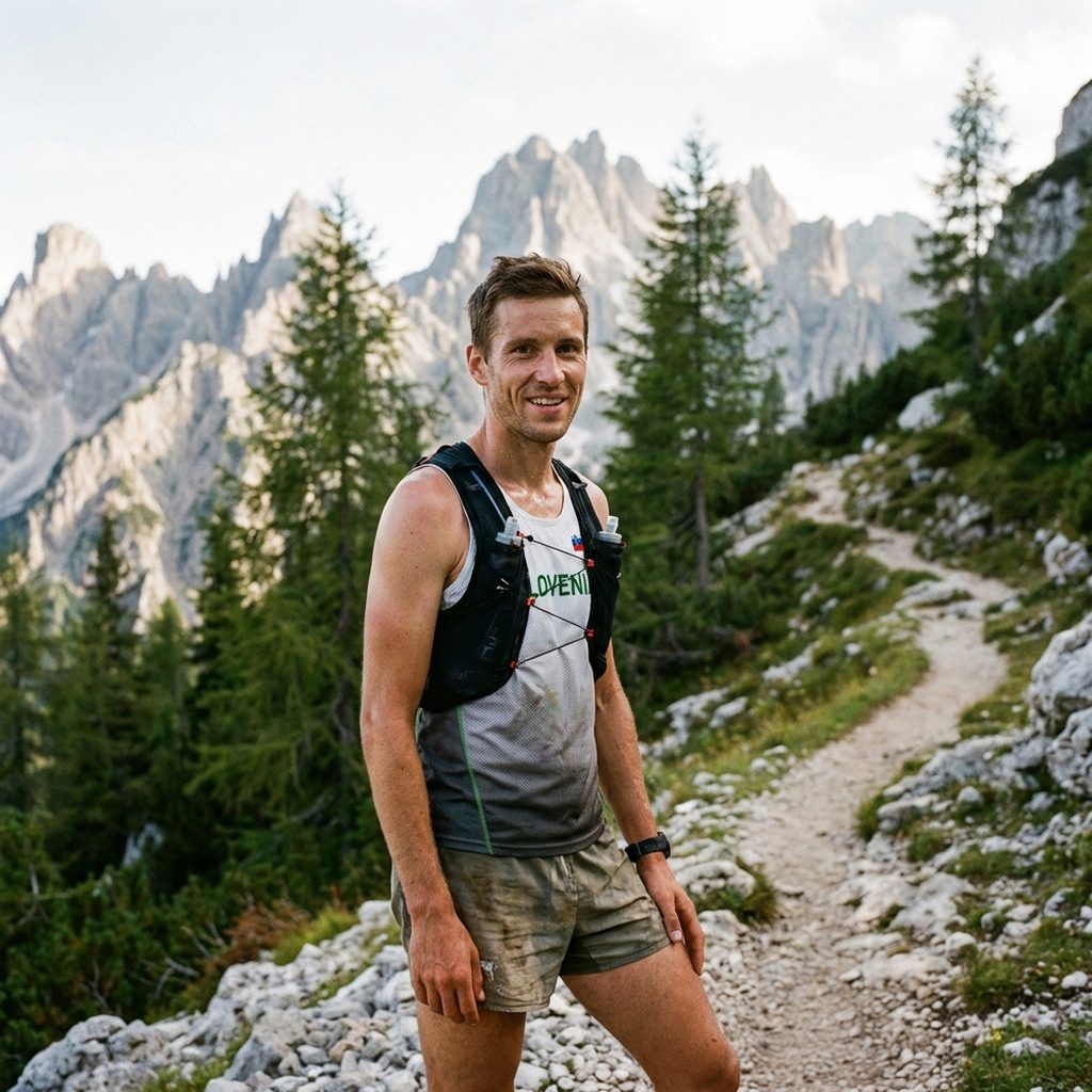 Timotej Bečan, slowenischer Trail-Läufer und Silbermedaillist