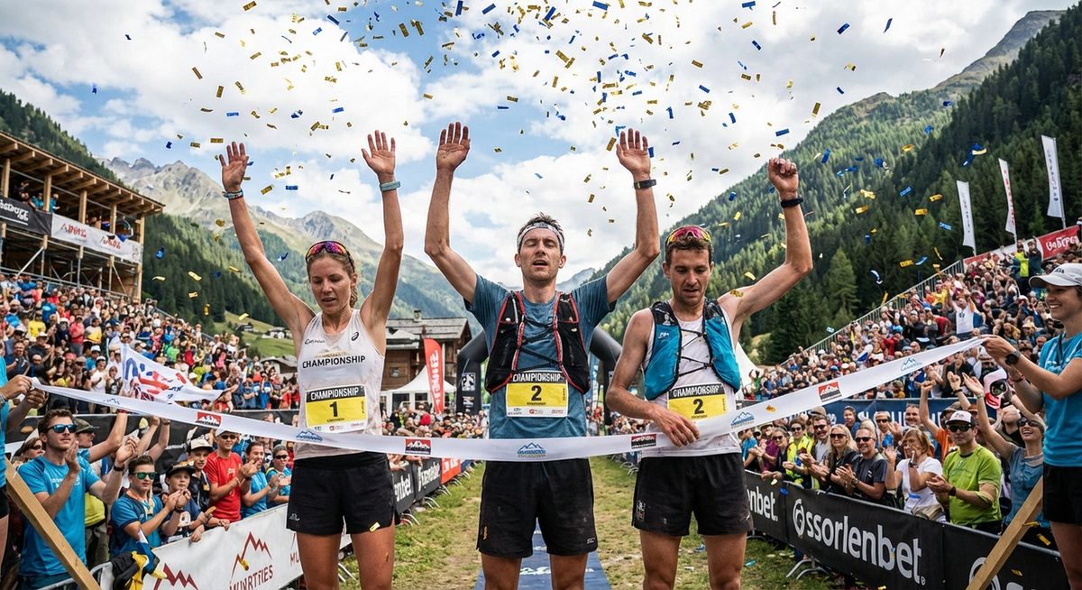 Zieleinlauf bei der Trailrunning-WM 2023 in Innsbruck